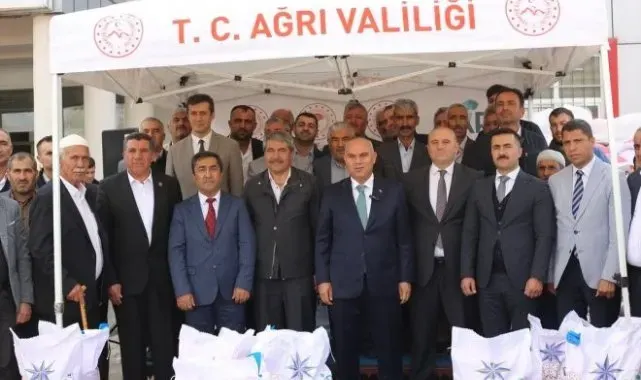 Ağrı'da yüzde 70 hibe ile 300 ton sertifikalı buğday tohumu dağıtıldı