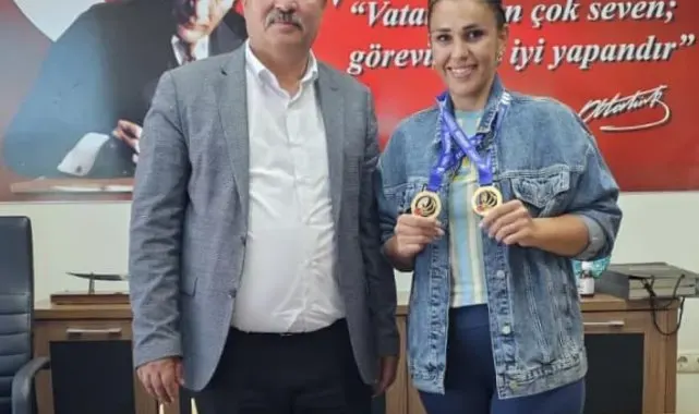 Türkiye şampiyonu Hatice Öğretmen Bayağaç'ı gururlandırdı