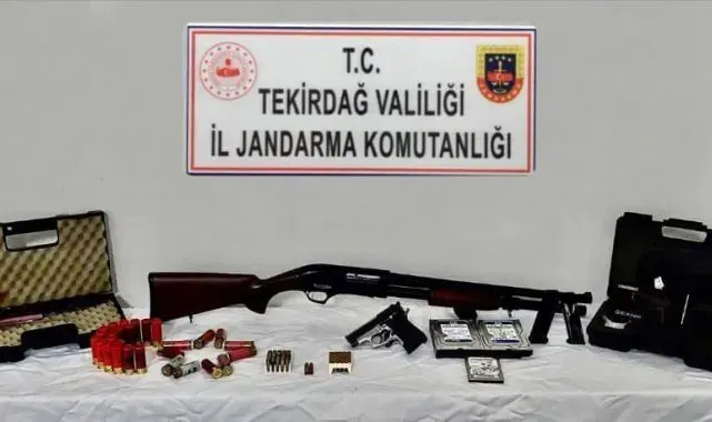 Tekirdağ'da ruhsatsız silah ve fişek operasyonları