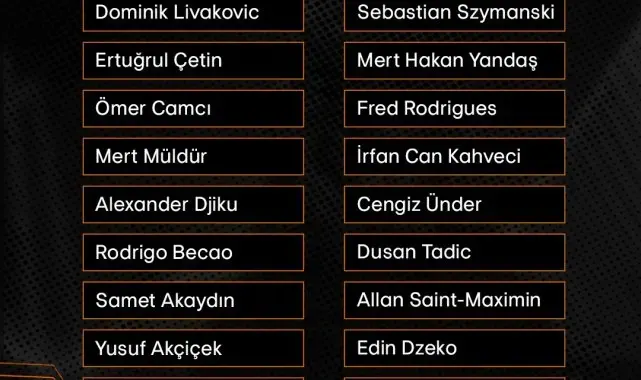 Fenerbahçe'nin, Twente maçı için kamp kadrosu belli oldu
