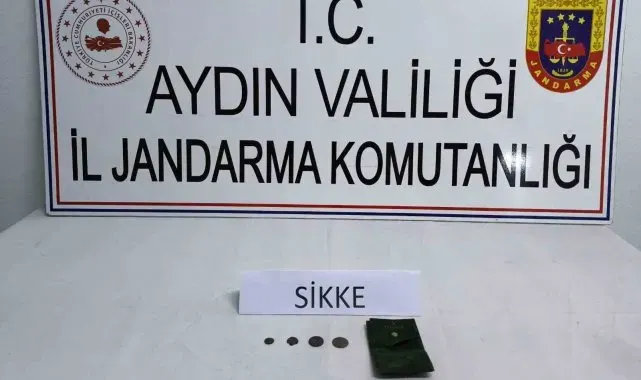 Sultanhisar'da tarihi objeler ele geçirildi