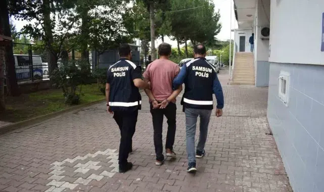Bafra'da hırsızlık suçundan aranan şahıs yakalandı