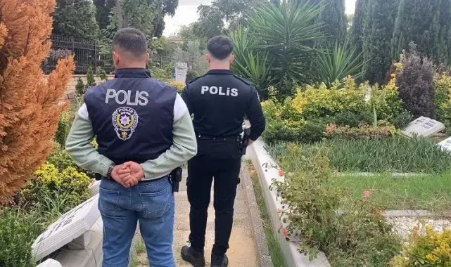 Polis, Cem Garipoğlu'nun kabrinin bulunduğu mezarlıkta nöbet tutuyor