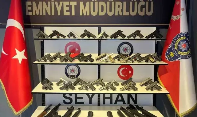 Seyhan polisi 59 silah ele geçirdi