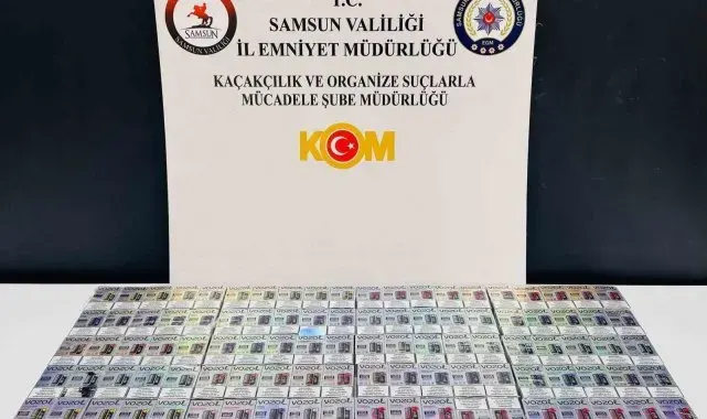 Samsun'da 100 adet kaçak elektronik sigara ele geçirildi