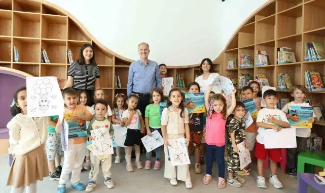 İnegöl'ün ilk çocuk kütüphanesinde masal heyecanı