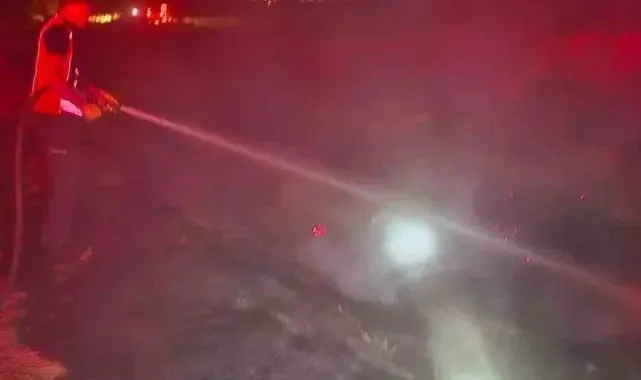Şuhut'ta arazi yangını