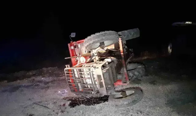 Bolu'da traktör devrildi: 1 yaralı