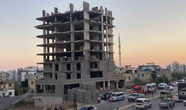 Mersin'de 8. kattan düşen vinç tamircisi hayatını kaybetti