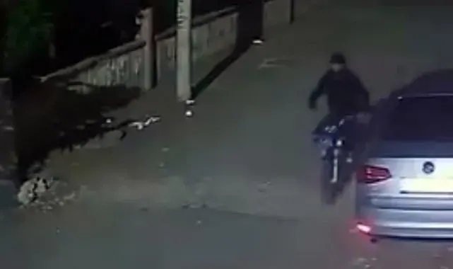 Siverek'te motosiklet hırsızlığı güvenlik kamerasında
