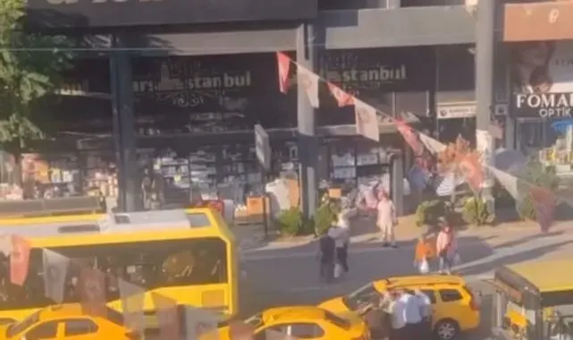 Bursa'da 'yol verme' tartışması kamerada