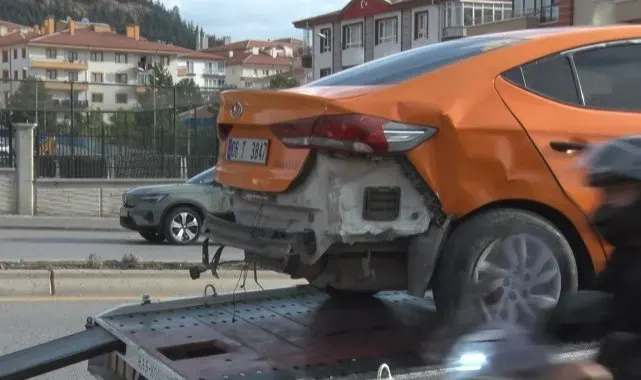 Ankara'da zincirleme trafik kazası: 2 yaralı