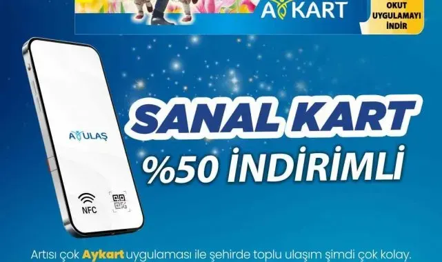 Aydın'da sanal kart ile kolay ve temassız ulaşım