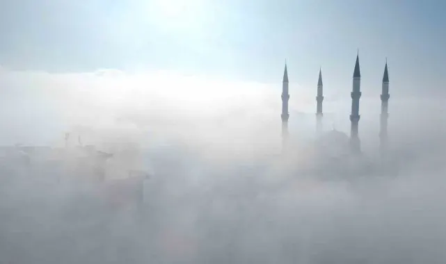 Çorum'da sis manzaraları
