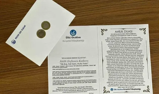 Kırşehir Ülkü Ocakları'ndan esnafa Ahilik Haftası hediyesi