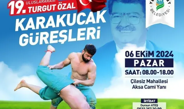 19.Uluslararası Turgut Özal karakucak güreşleri 6 Ekim'de yapılacak