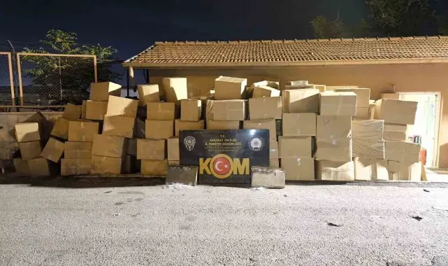 Aksaray'da 5 milyon adet kaçak sigara ele geçirildi