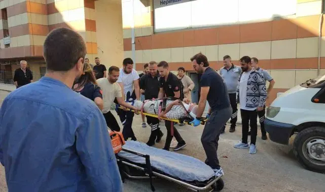 Keşan'da elektrikli motosiklet yayaya çarptı
