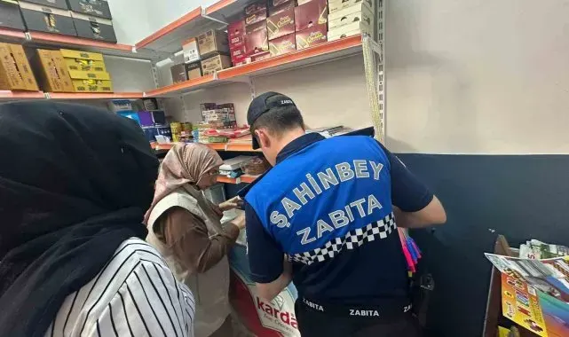 Şahinbey Belediyesi zabıta ekiplerinden kantinlere denetim