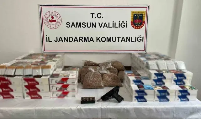 Samsun'da 32 bin 740 adet makaron ele geçirildi