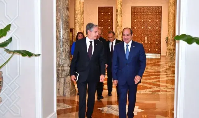 Mısır Cumhurbaşkanı Sisi, Bakan Blinken'ı kabul etti