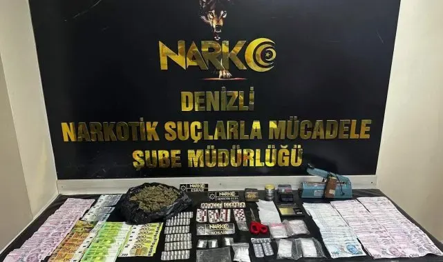 Denizli'de uyuşturucu tacirlerine operasyon