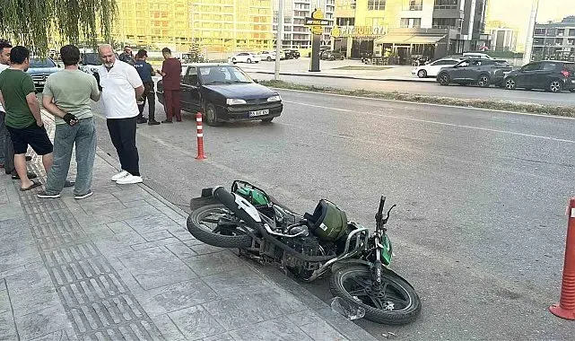 Samsun'da otomobil ile motosiklet çarpıştı: 1 yaralı