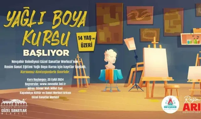 Güzel Sanatlar Merkezi'nde 'yağlı boya' kursu açılacak