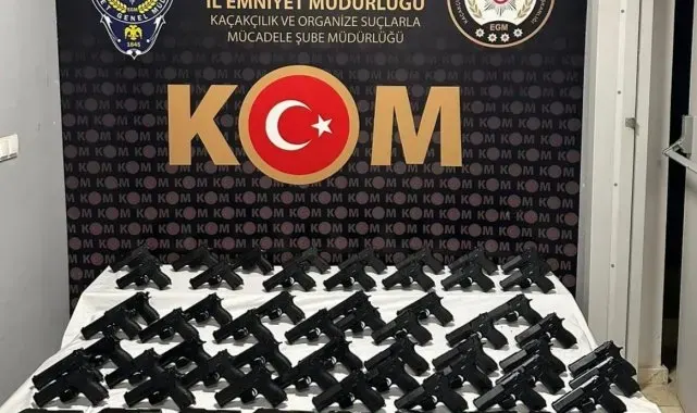 Antalya'da silah kaçakçılığı operasyonu: 2 tutuklama