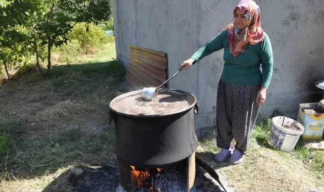 Batman'da üzümün pekmeze yolculuğu başladı