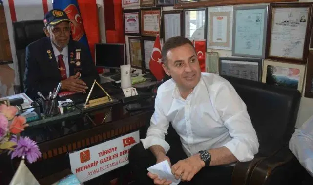 Balıkesir BŞB Başkanı Akın Ayvalıklı gazileri unutmadı