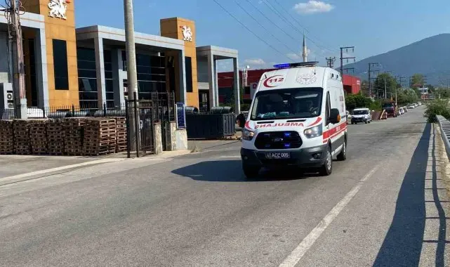 Fabrikada 4 işçi doğal gazdan zehirlendi