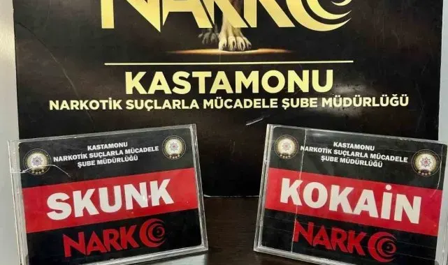 Kastamonu'da uyuşturucuyla yakalanan iki şahıs gözaltına alındı