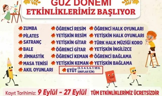 Aydın Büyükşehir Belediyesi'nin güz dönemi etkinlikleri başlıyor