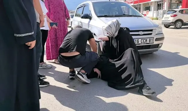 Bursa'da otomobilin çarptığı yaya yaralandı