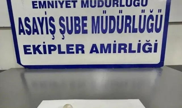 Kütahya'da uyuşturucuyla yakalanan şüpheli gözaltına alındı