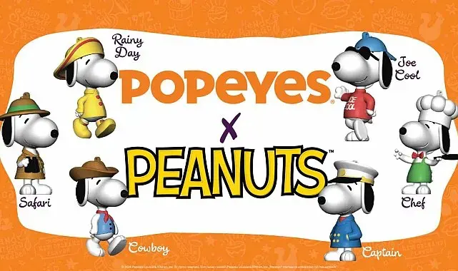 Popeyes, Snoopy'yi altı farklı karakteriyle çocuk menüsüne taşıdı