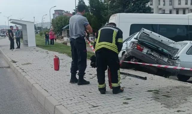 Tavşanlı'da trafik kazası, 1 yaralı