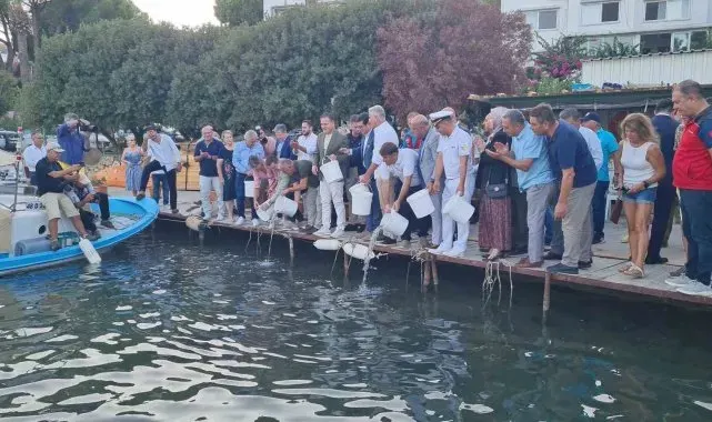 Bodrum'da av sezonu açıldı: 40 bin yavru levrek denize bırakıldı