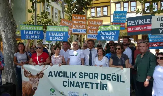 Bursa'da STK'lardan avcılık ihalesine tepki