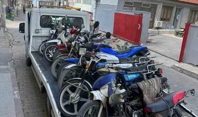 35 motosiklet trafikten men edildi