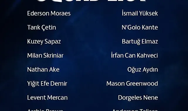 Fenerbahçe'nin Lyon maçı kamp kadrosu belli oldu
