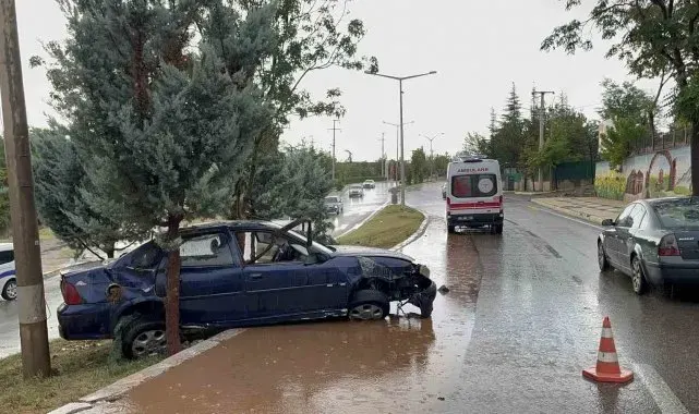 Aksaray'da trafik kazası: 2 yaralı