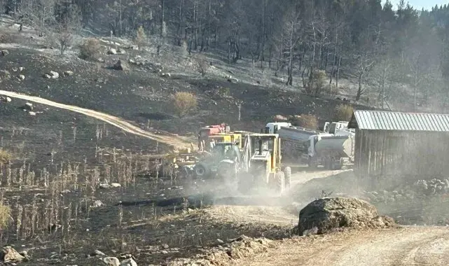 Körfez Belediyesi'nden Ankara ve Bolu arasındaki yangına destek