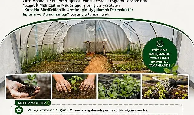 Yozgat'ta Uygulamalı Permakültür Eğitimi ve Danışmanlığı tamamlandı