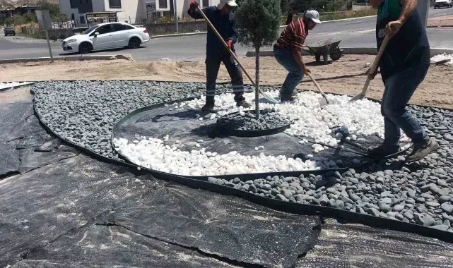 Kayseri Büyükşehir'den "kuru peyzaj" uygulamaları
