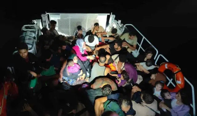 Muğla açıklarında 116 düzensiz göçmen kurtarıldı