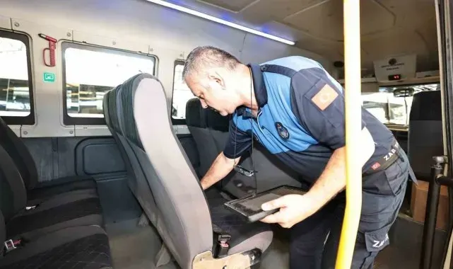 Denizli'de öğrenci servisi denetimleri okullar açılmadan başladı