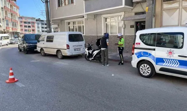 Bursa Karacabey'de 860 motosiklete 3 milyon lira ceza