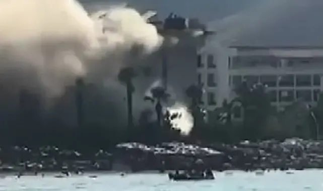Marmaris'teki otelde baca yangını
